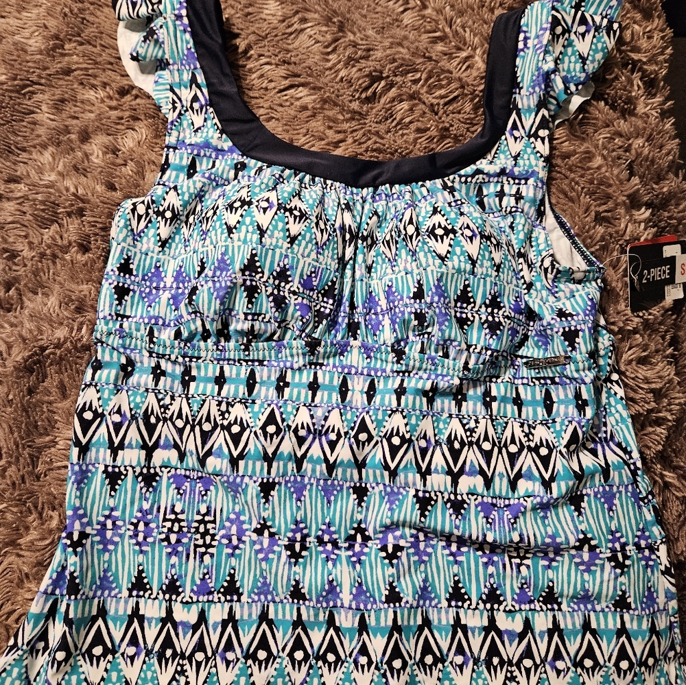 Zeroxposur tankini top NWT XL